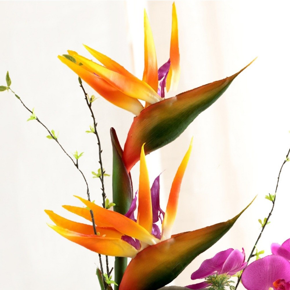 New Long Stem Artificial Bird  - Bird Paradise Strelitzia avis et prix