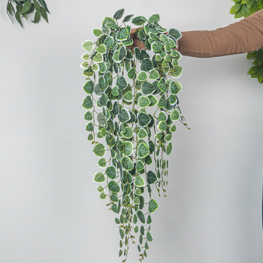 60-80cm Artificial Hanging Vin - Pilea Peperomioides avis et prix