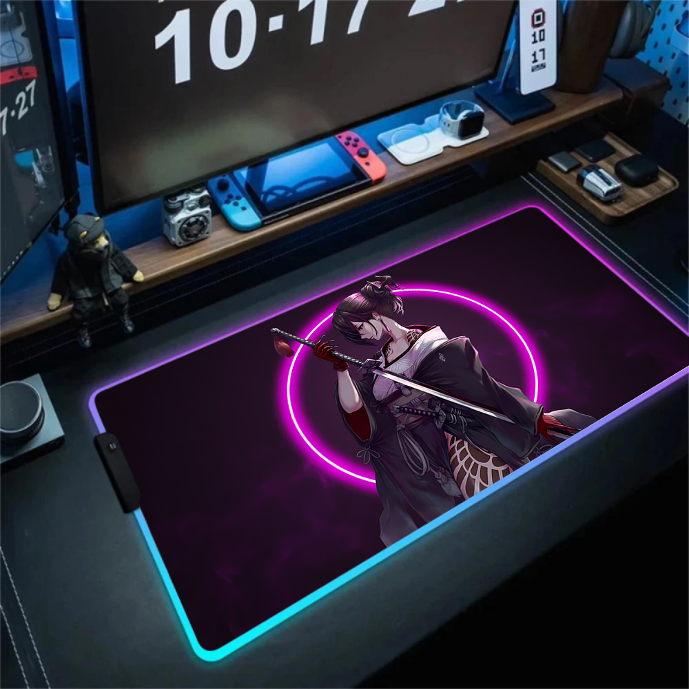 Anime Girl Mousepad Gaming Mou - Tradescantia Purple avis et prix