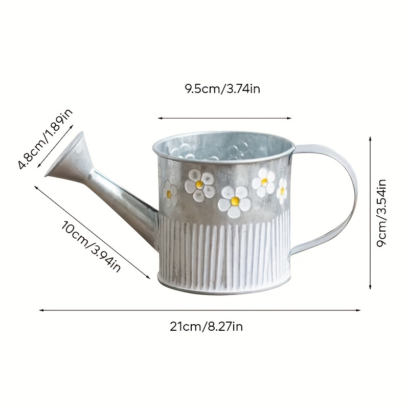 Vintage Farmhouse Galvanized W - Pilea Peperomioides avis et prix