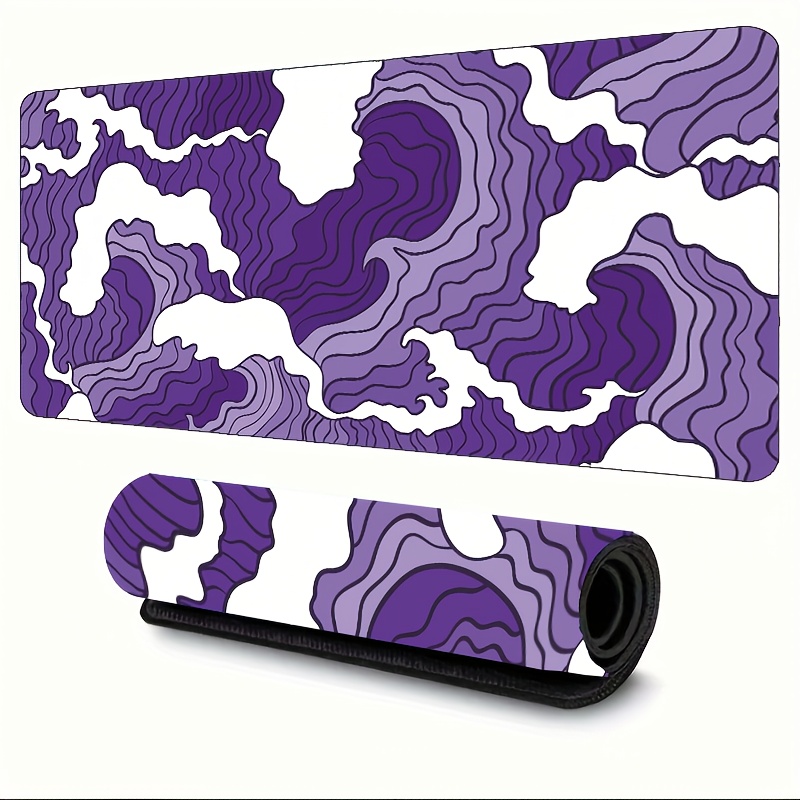 Purple and white waves Art Des - Tradescantia Purple avis et prix