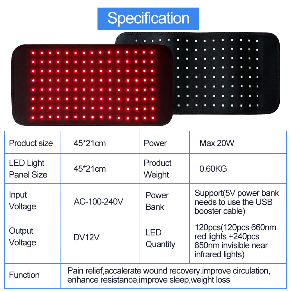 LED Red Light Belt 850nm and 6 - Aglaonema Red avis et prix
