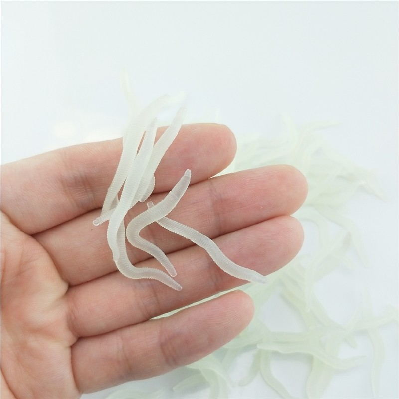 60pcs 4cm Fishing Silicone Lum - Aglaonema Red avis et prix