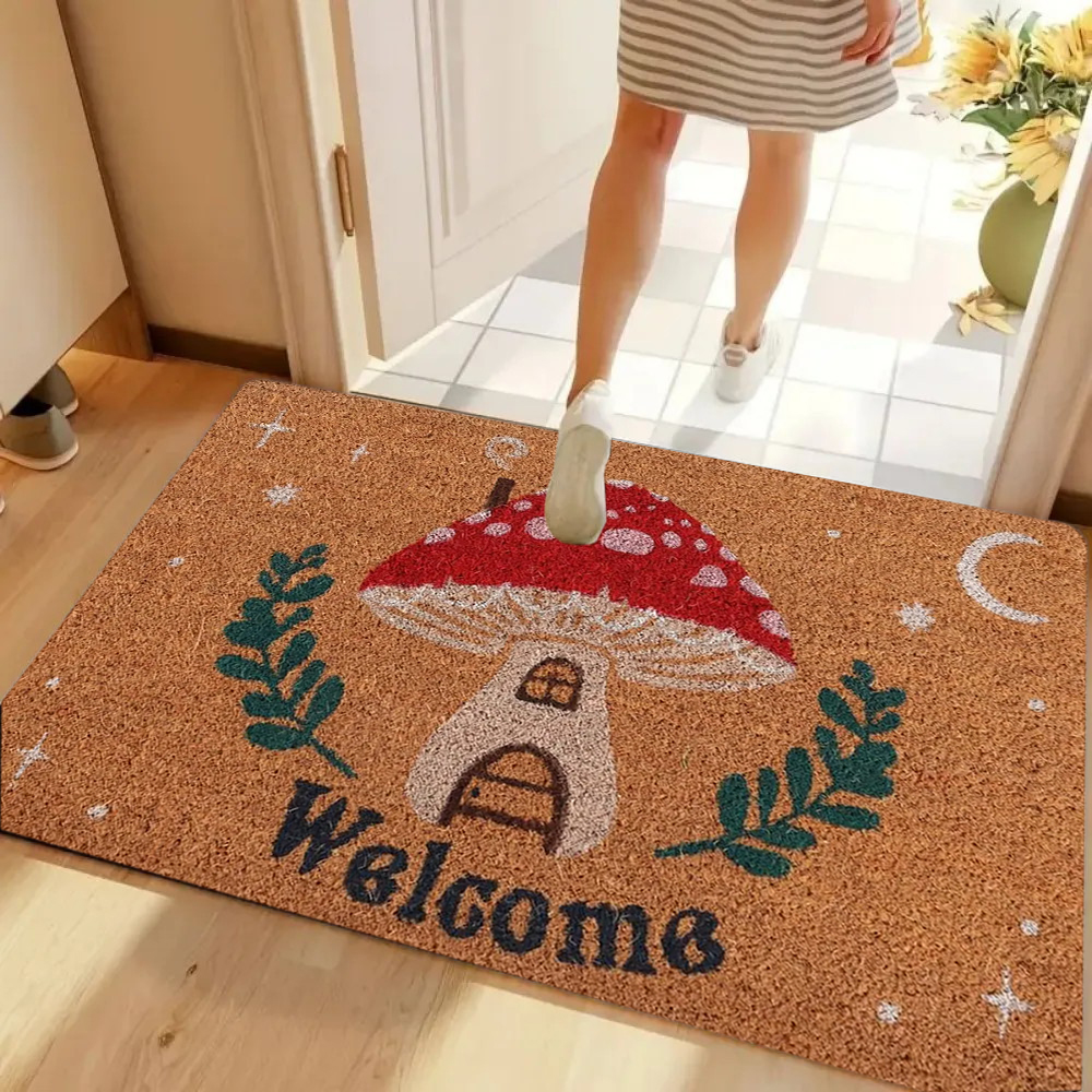 Welcome Retro Floral Doormat O - Maranta Prayer Plant avis et prix