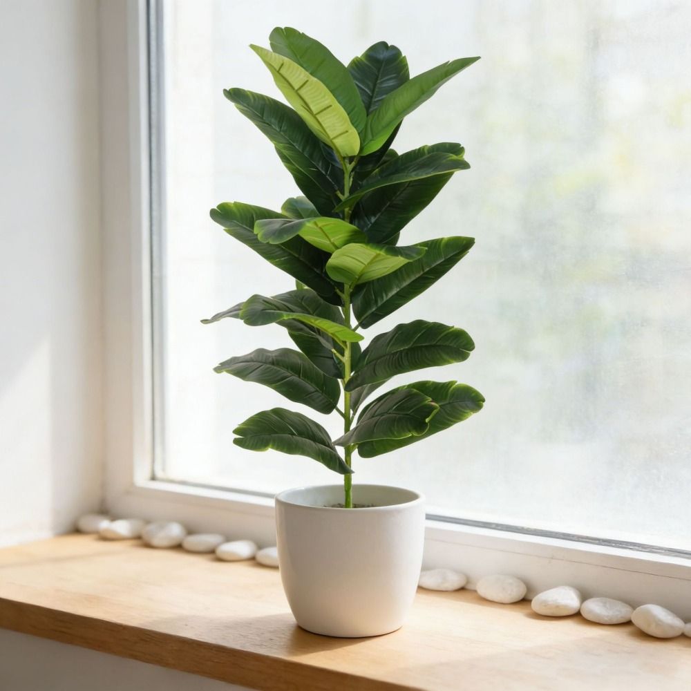 Green Plastic Artificial Ficus - Ficus Lyrata Tree avis et prix