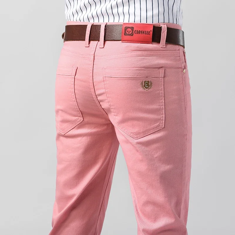 5 Colors Men's Colorful Denim  - Aglaonema Red avis et prix